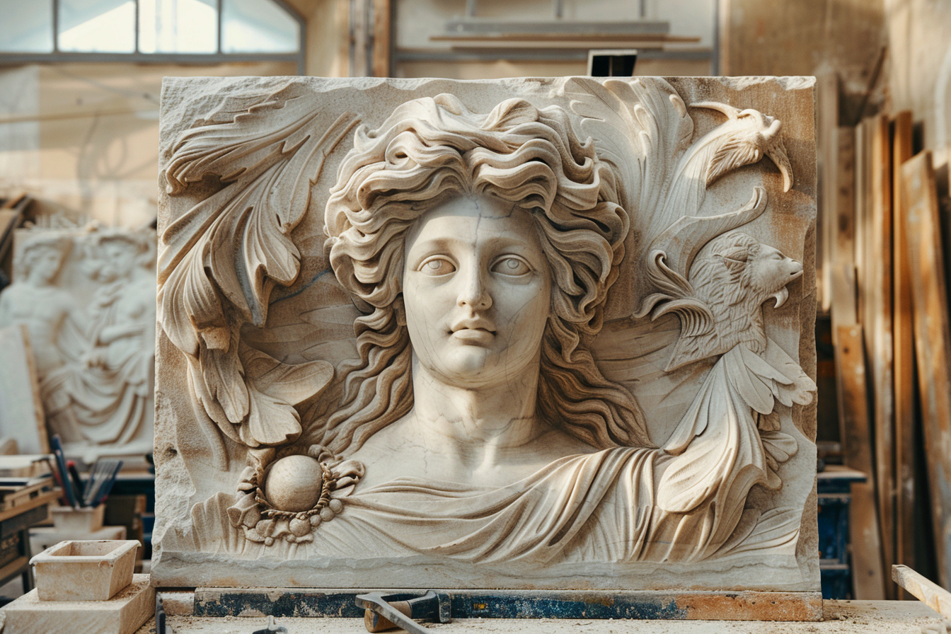 2. la sculpture en bas-relief